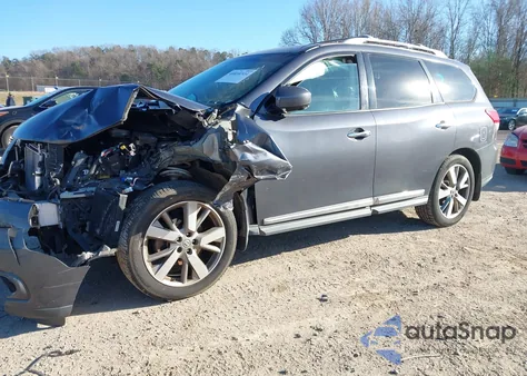 2013 Nissan Pathfinder Platinum из США, поврежденный, VIN 5N1AR2MM4DC680181